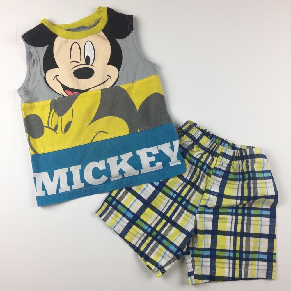 Mickey Mouse Set Size 3T (Tank and Shorts)